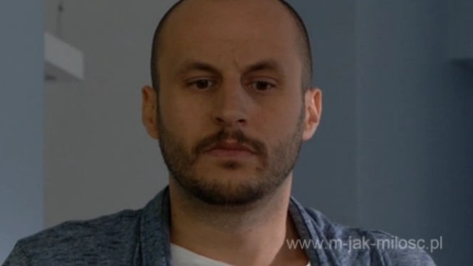 M jak miłość odcinek 1021. Robert Lubiński (Tomasz Borkowski)