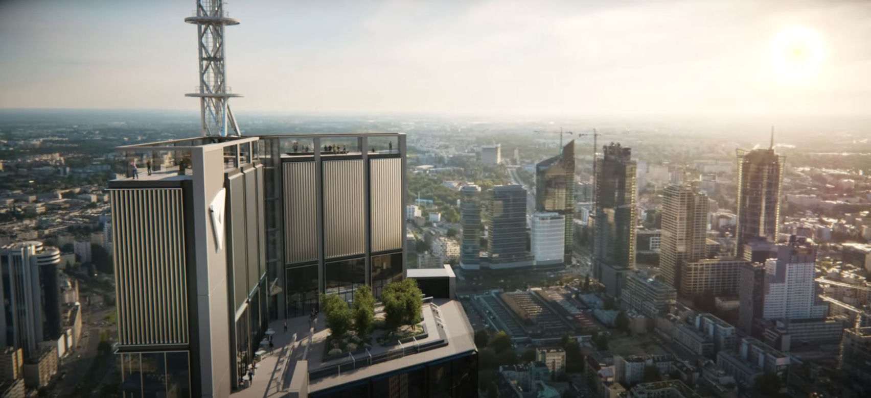 Niesamowite tarasy widokowe na Varso Tower