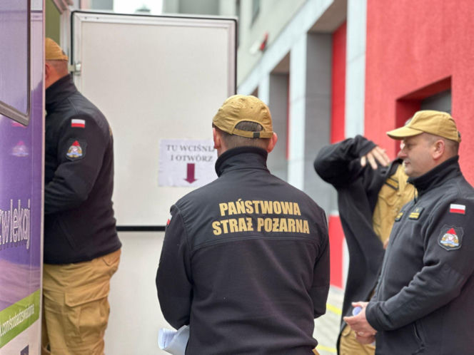 Strażacy ze świętokrzyskiego badają się w pracy