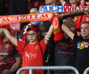Widzew Łódź - Lech Poznań: Zdjęcia kibiców z meczu 6. kolejki PKO BP Ekstraklasy