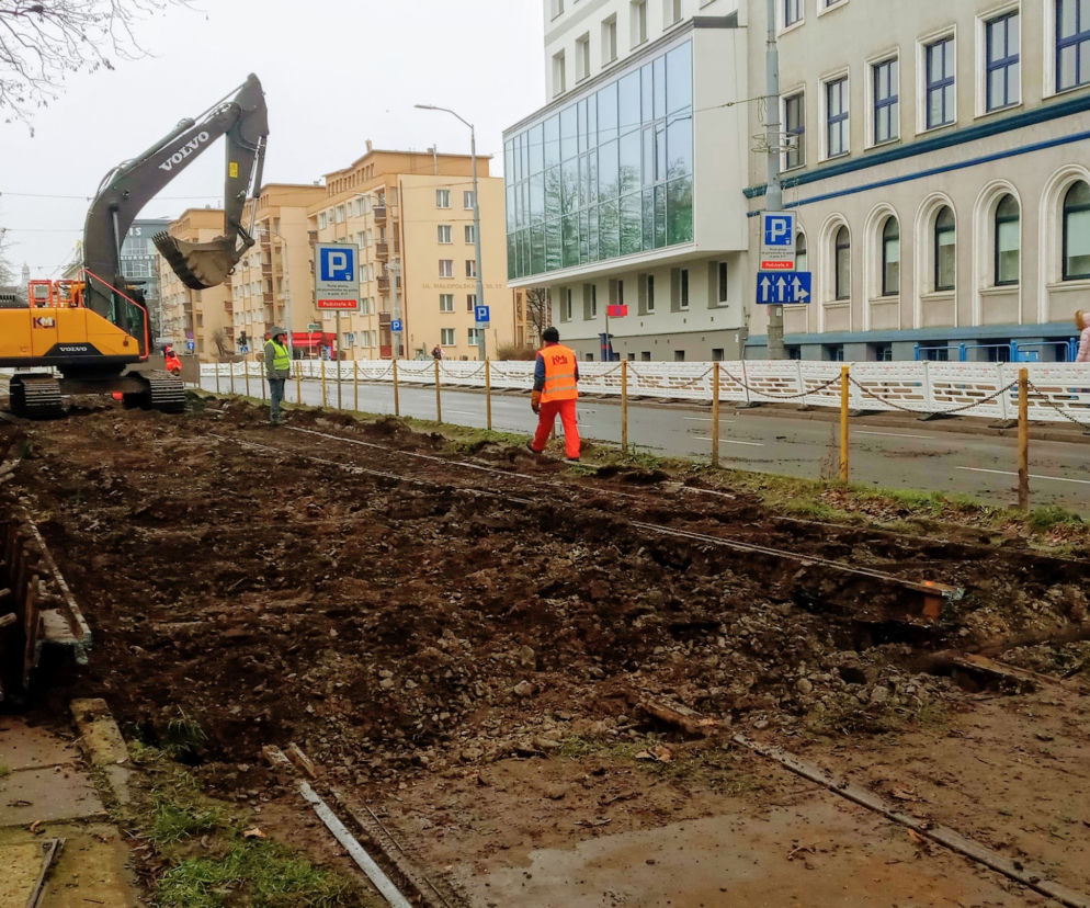 Ruszyła przebudowa torowiska na ul. Matejki