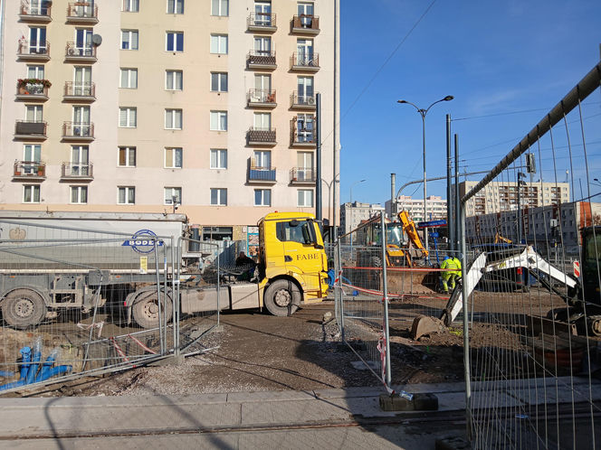 Budowa tramwaju do Dworca Zachodniego w listopadzie 2025 r.