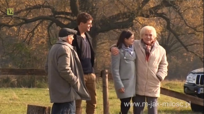 M jak miłość. Kasia (Agnieszka Sienkiewicz), Marcin (Mikołaj Roznerski), Barbara (Teresa Lipowska), Lucjan (Witold Pyrkosz)