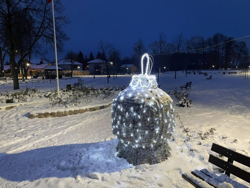 Świąteczne iluminacje w Węgrowie
