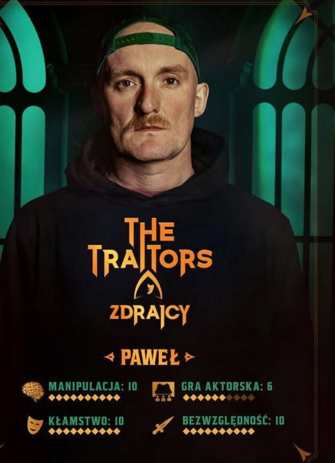 Paweł z 3. edycji "The Traitors. Zdrajcy"