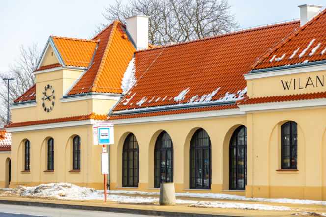 Dawny dworzec Warszawa Wilanów po remoncie