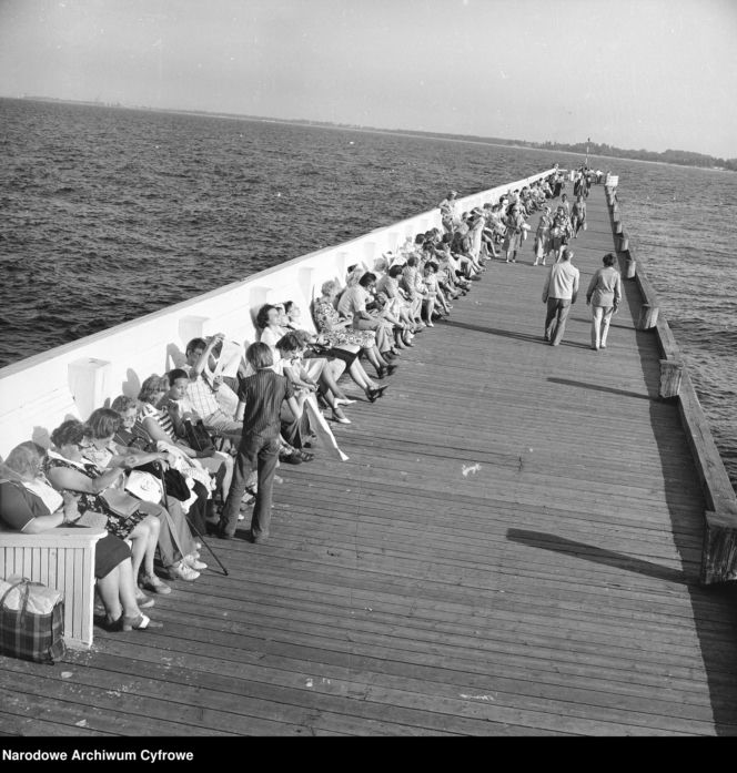 Molo w Sopocie w 1976 roku