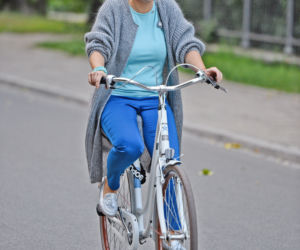 Anna Powierza walczy o zgrabną sylwetkę na rowerze