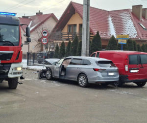 Wypadek u zbiegu ulic Miodowej i Smugowej