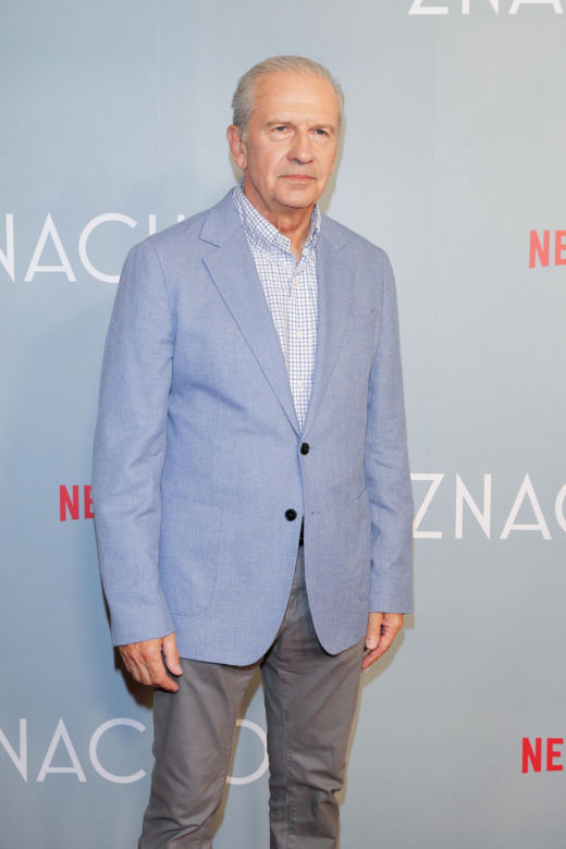 Tomasz Stockinger i  Ignacy Liss na premierze filmu "Znachor"