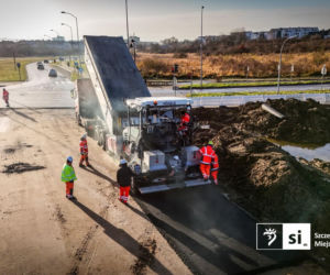 Pierwszy asfalt na Trasie Północnej