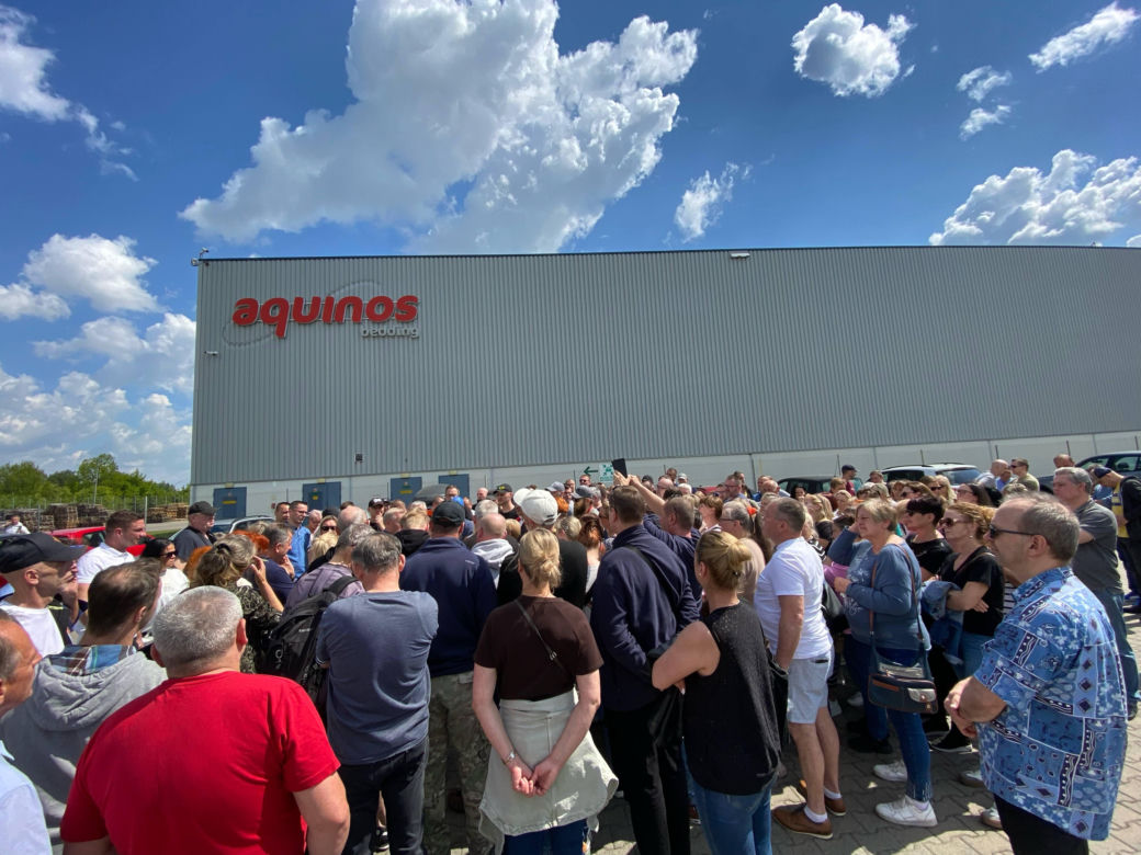 300 pracowników Aquinos Bedding Poland bez wynagrodzenia