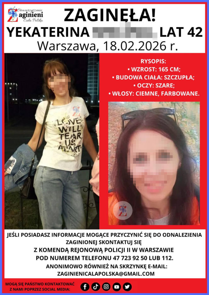 Wyjechała do pracy, została zamordowana w Warszawie. Zaginięcie i fałszywe wiadomości: „Ktoś pisał to za nią”