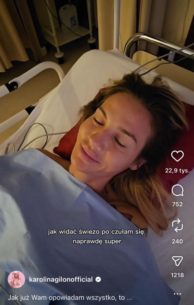 Karolina Gilon zoperowała biust. Zdjęcia przed i po