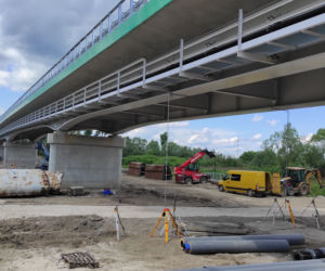 Most w Ostrowie. Obciążenie próbne 28 maja 2022r.