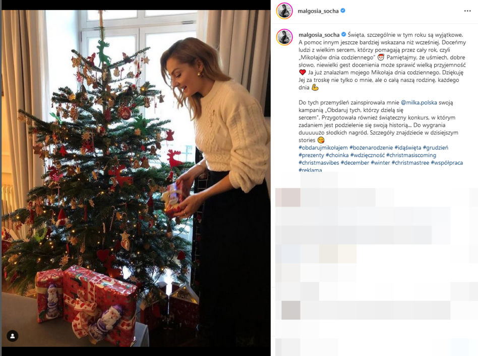 Małgorzata Socha nie musi grać w filmach