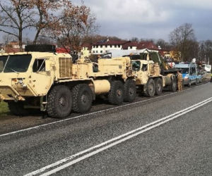Wypadek pojazdów... amerykańskiej armii w Małopolsce!