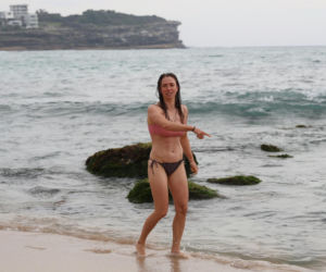 Klaudia Zwolińska w kostiumie kąpielowym