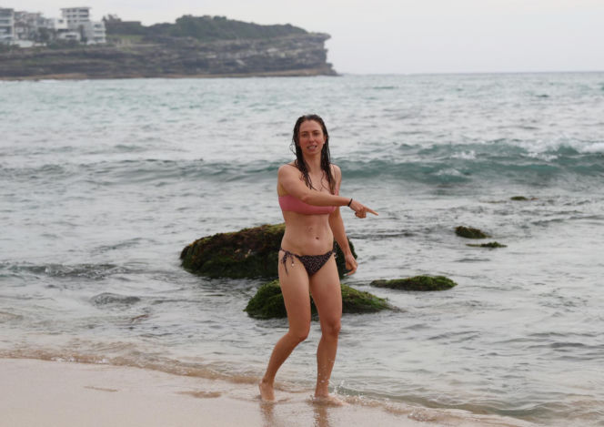 Klaudia Zwolińska w kostiumie kąpielowym