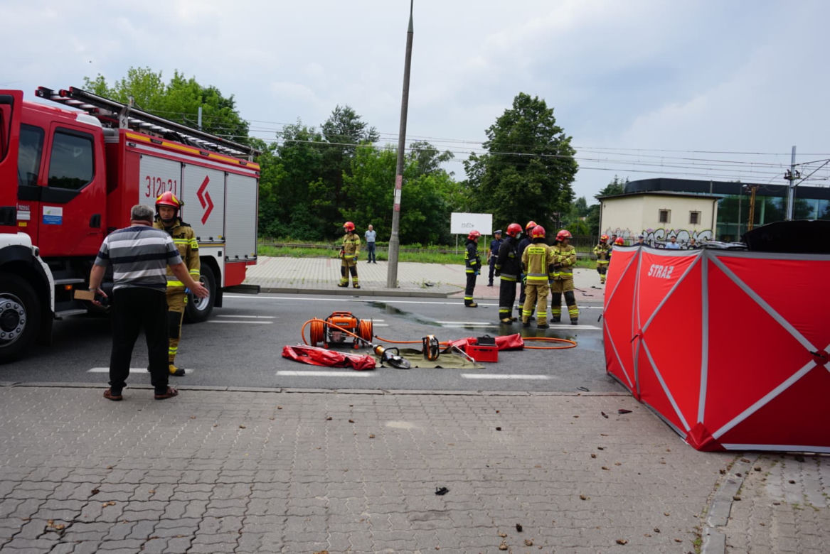 Śmiertelny wypadek z udziałem motocyklisty w Radości