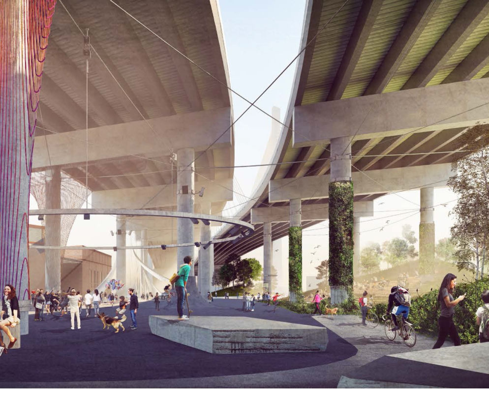 Nowy park pod Kosciuszko Bridge