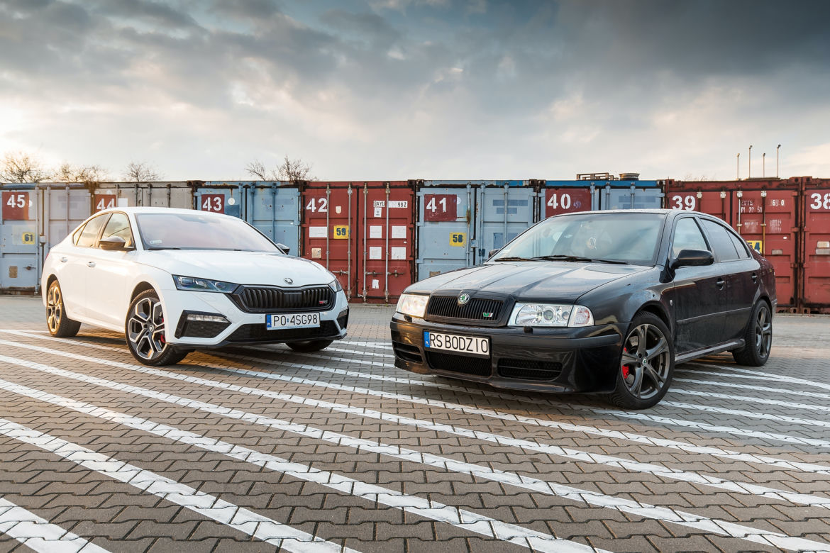 Skoda Octavia RS - pierwsza i czwarta generacja