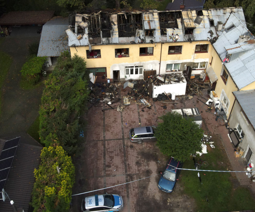 Spłoną hostel w Piasecznie. Strażacy znaleźli zwęglone ciało