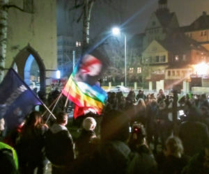 Strajk Kobiet w Szczecinie: Manifestacja pod siedzibą PiS - 27 stycznia 2021 r.