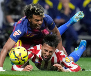 FC Barcelona - Atletico Madryt: Lamine Yamal