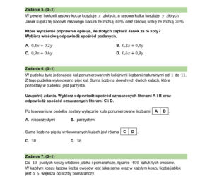Egzamin ósmoklasisty z matematyki 2026 - Arkusze CKE