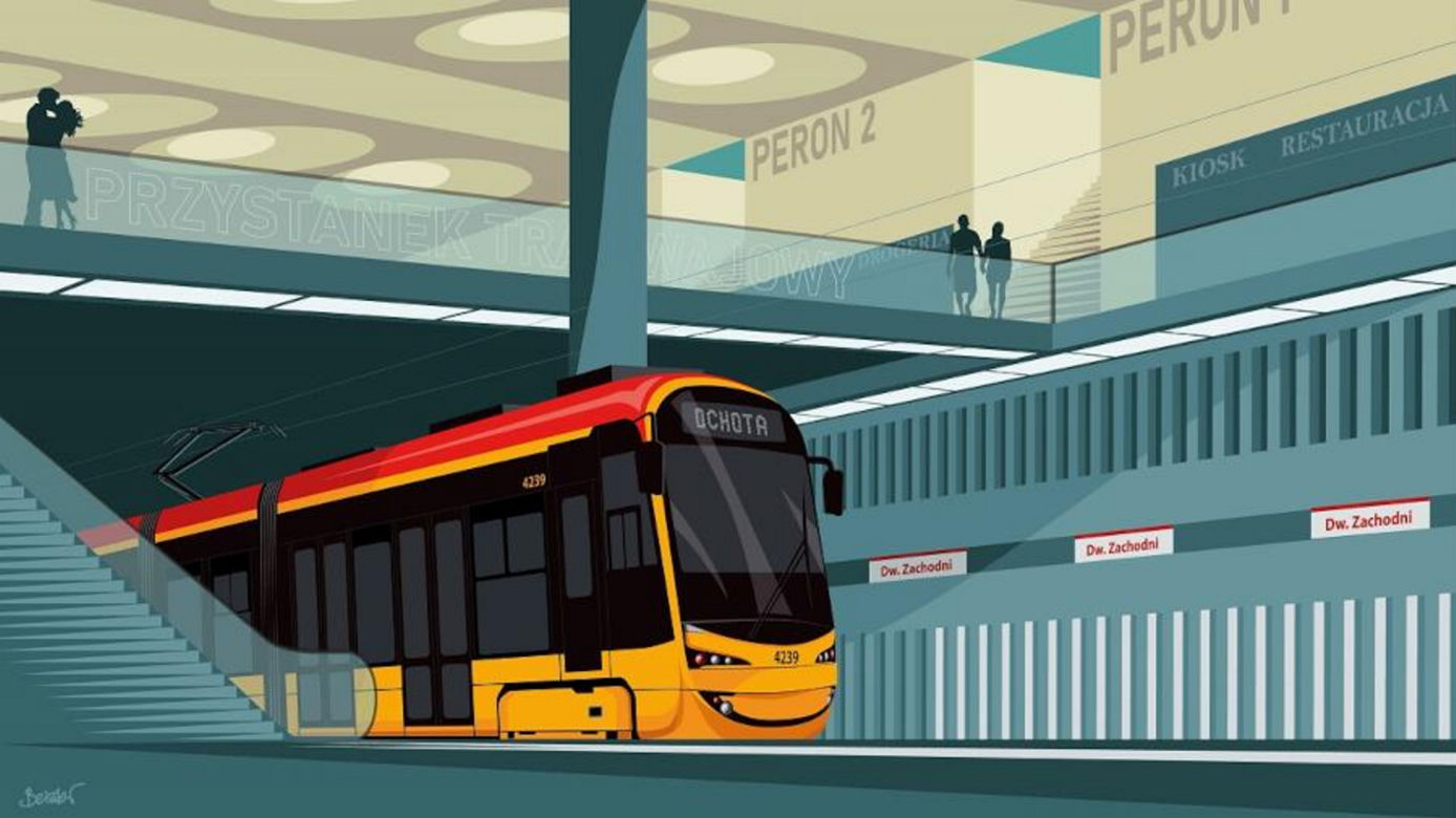 W Warszawie powstanie podziemny tramwaj! Będzie prawie jak metro, właśnie ruszył przetarg