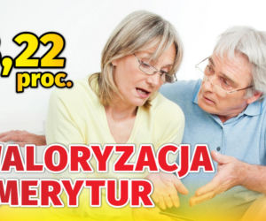 Waloryzacja emerytur 3,22 proc.
