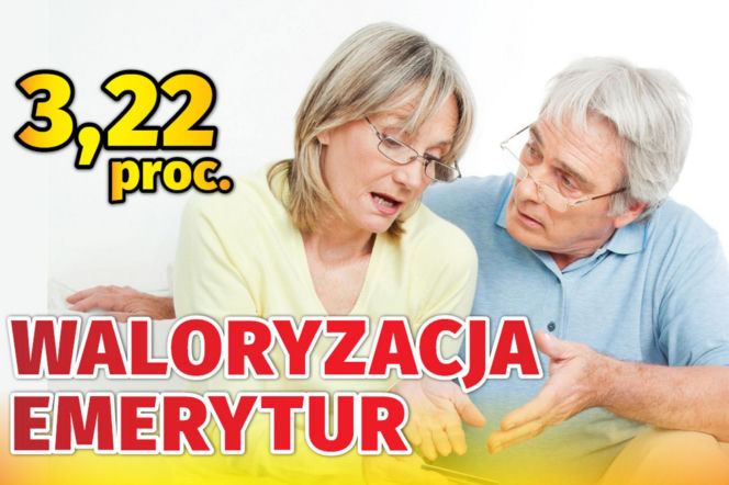 Waloryzacja emerytur 3,22 proc.