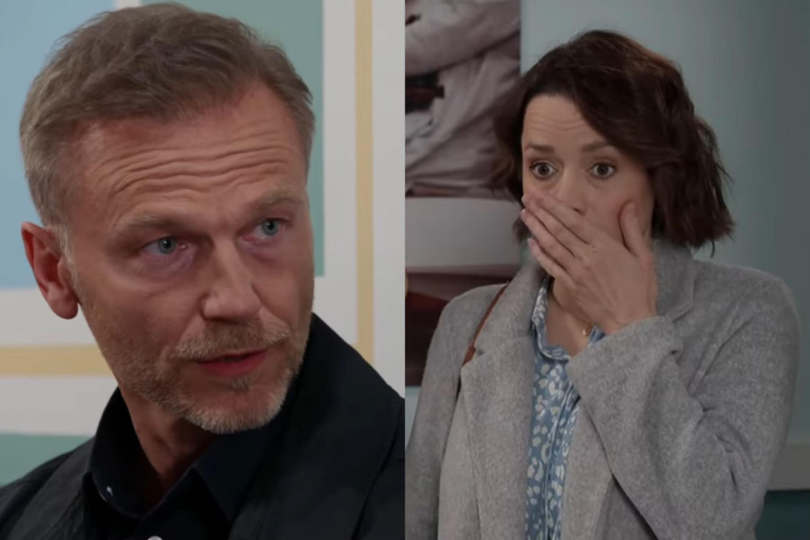 Pierwsza miłość. Biernacki (Krystian Wieczorek), Laura (Katarzyna Maciąg) 