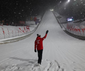 Kamil Stoch podczas ostatniego kunkursu PŚ w Zakopanem
