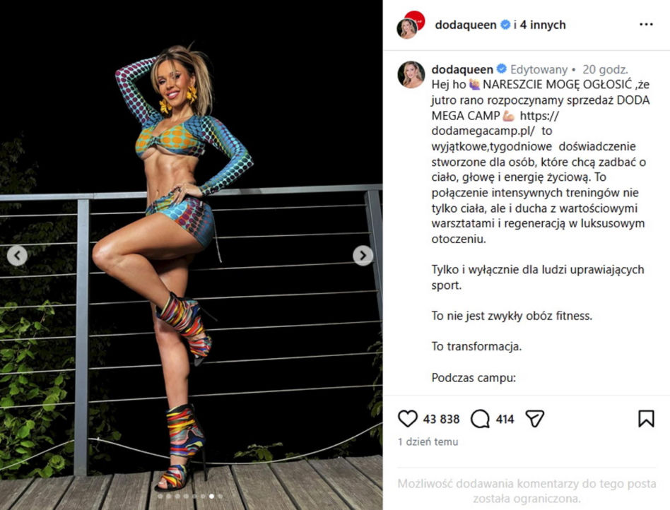 Doda wytrenuje twój brzuszek za 10 000 zł
