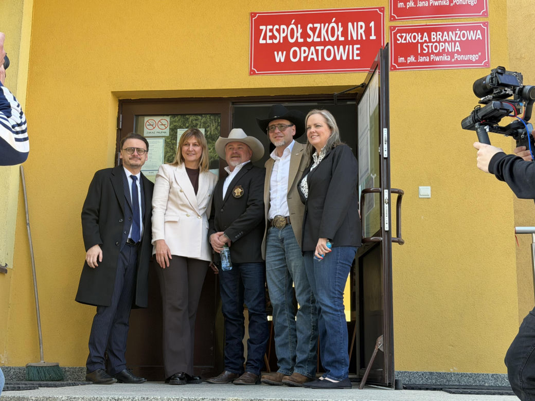 Szeryf hrabstwa Calhoun w Teksasie Bobby Vickery z wizytą w Polsce