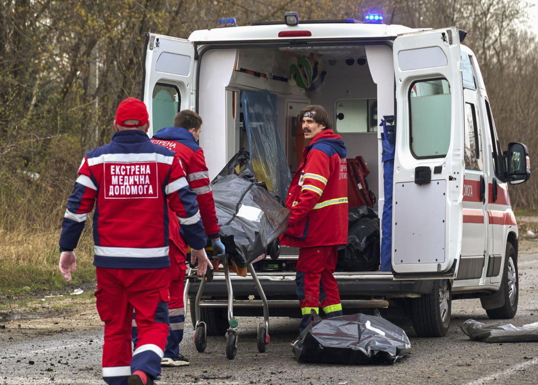 Zmasowany ostrzał ukraińskich miast 