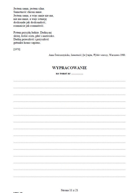 Matura 2019 - język polski
