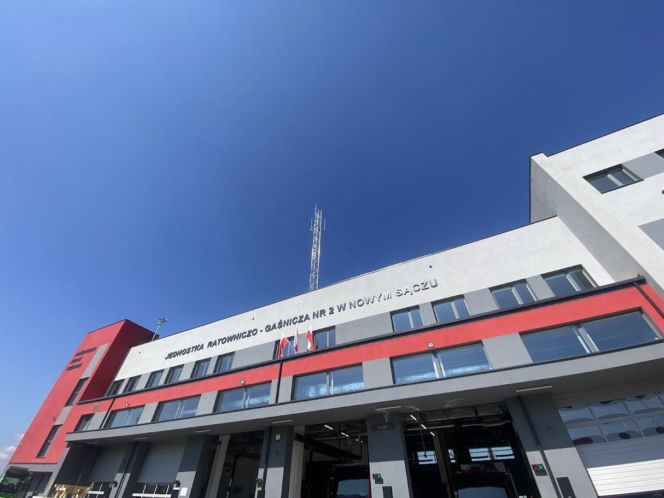 Nowa siedziba Jednostki Ratowniczo Gaśniczej numer 2 w Nowym Sączu