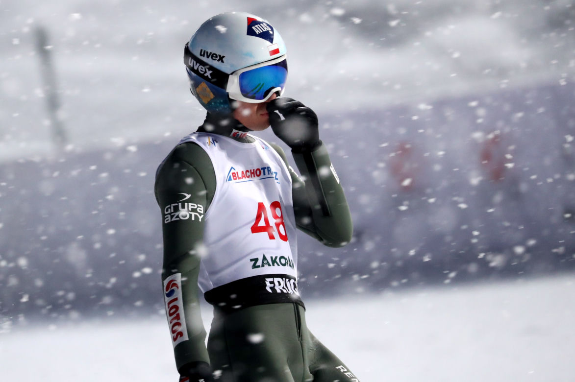 Skoki narciarskie w Zakopanem 13.02.2021. Andrzej Stękała na podium! 