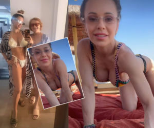 Doda pręży się w bikini i pozuje w eleganckiej restauracji! Tak dokazuje na wakacjach z ukochaną mamą. Na bogato!