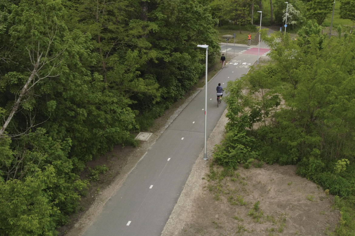 Nowa trasa rowerowa na al. Karkonoskiej we Wrocławiu
