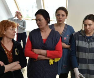 Dziewczyny ze Lwowa. Larissa (Anna Ułas), Anna Deka-Modrzejewska, Ewa Makomaska, Karolina Muszalak