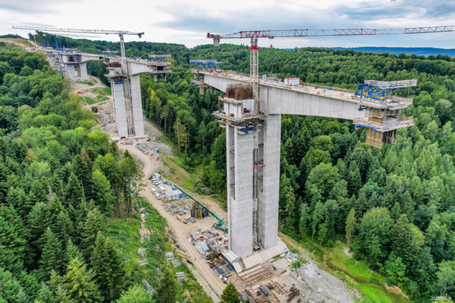 Budowa drogi S19. Najwyższa estakada w Polsce