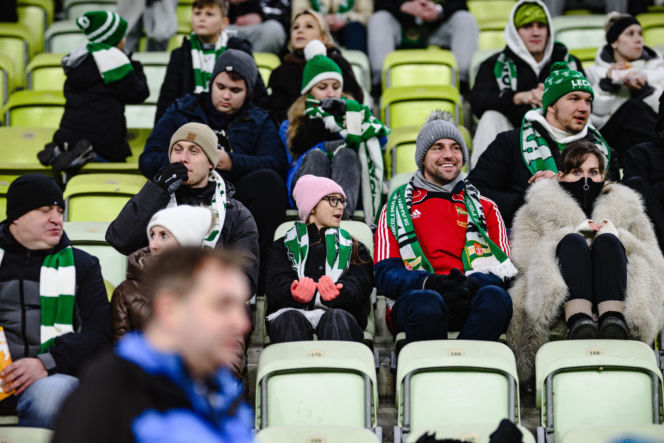 Lechia Gdańsk - Górnik Zabrze, zdjęcia kibiców i zawodników z meczu 18, kolejki PKO BP Ekstraklasy