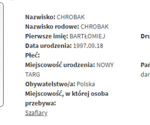 CHROBAK BARTŁOMIEJ