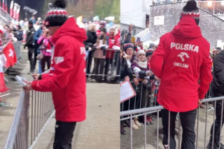 Kamil Stoch szarpał się z barierkami w jednym celu. Piękny obrazek na PŚ w Wiśle
