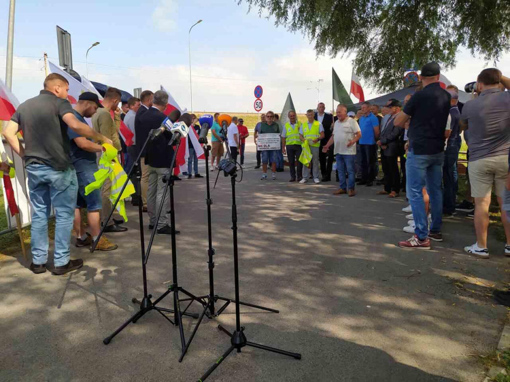 Protest rolników w Medyce
