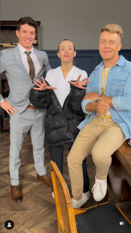 Barwy szczęścia po wakacjach 2022: Oliwka (Wiktoria Gąsiewska), Patryk (Konrad Skolimowski) Justin (Jasper Sołtysiewicz)